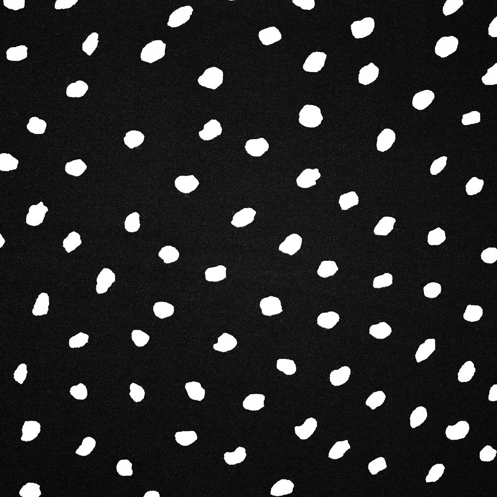 Sketchy Polka Dot Stretch Bottom Weight Black/White