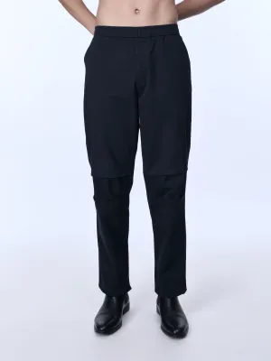 Soft Cotton Relaxed Black Flexiwaist Pants