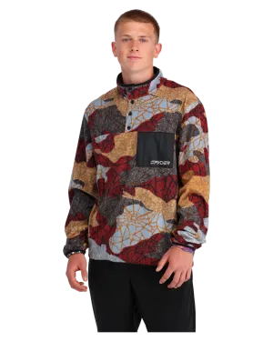 Spyder Unisex Snap Lounge Pullover - Red Multi - 2023