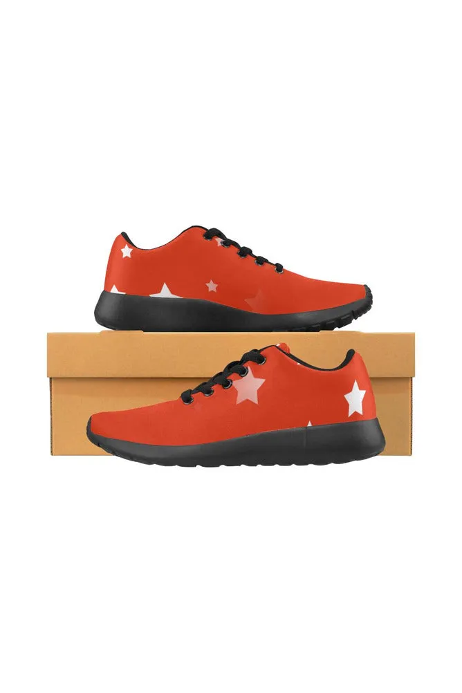 Stars on Red Women’s Running Shoes (Model 020)