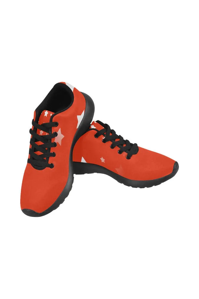 Stars on Red Women’s Running Shoes (Model 020)