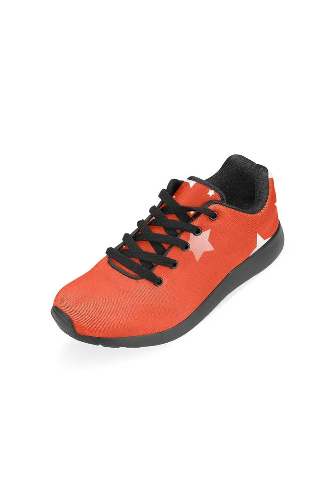 Stars on Red Women’s Running Shoes (Model 020)