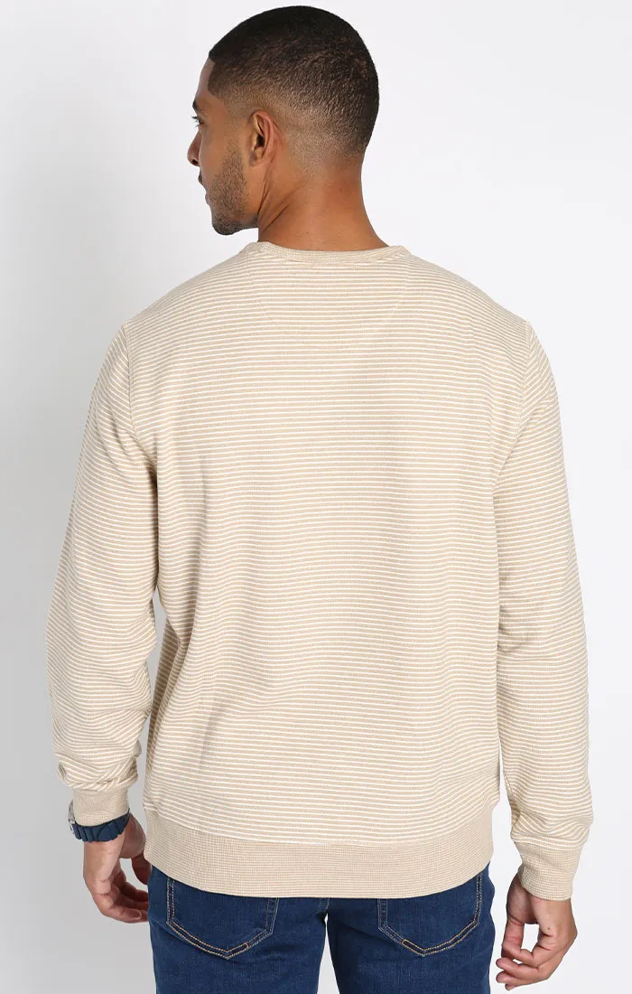 Striped Sustainable Fleece Crewneck