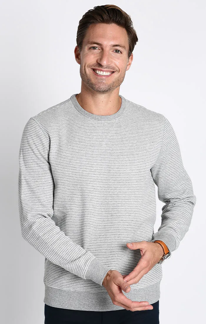 Striped Sustainable Fleece Crewneck