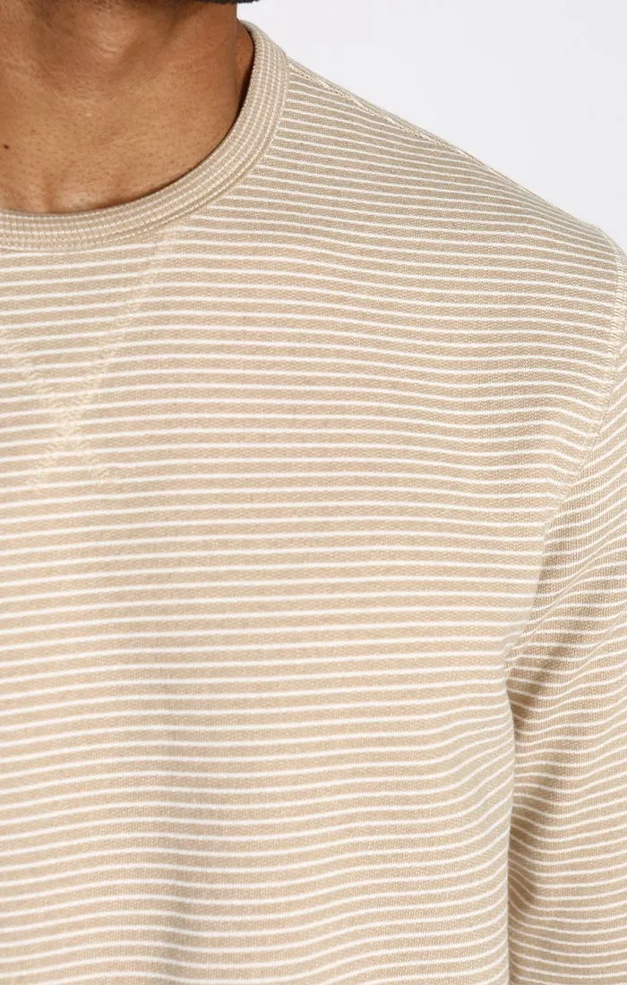 Striped Sustainable Fleece Crewneck