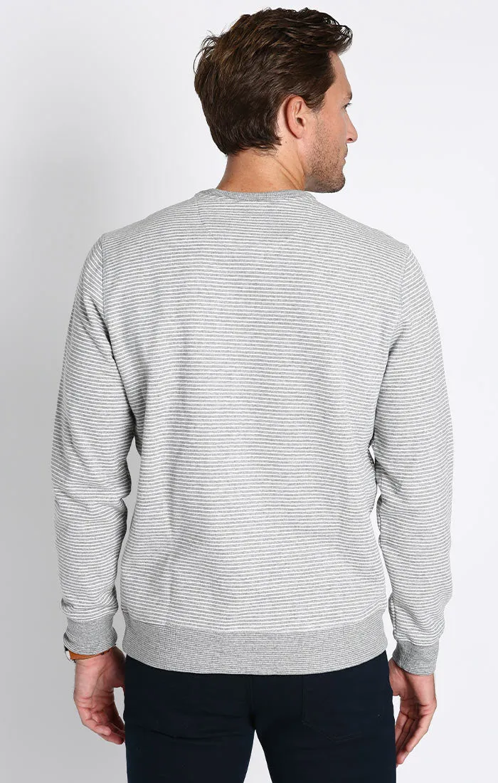 Striped Sustainable Fleece Crewneck