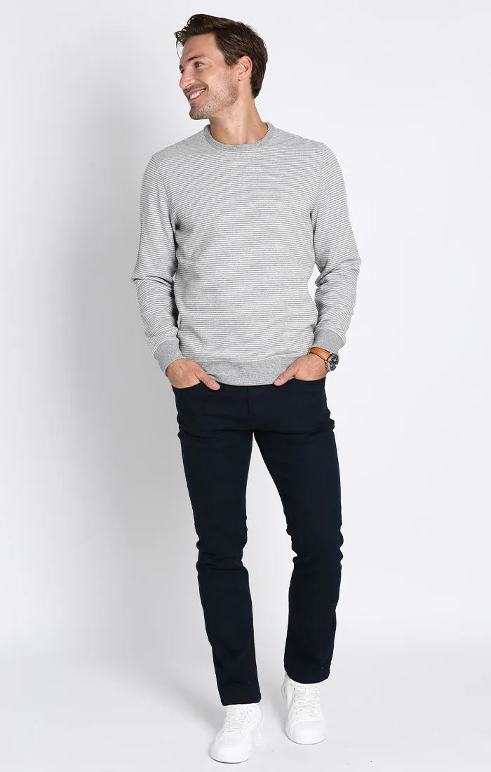 Striped Sustainable Fleece Crewneck