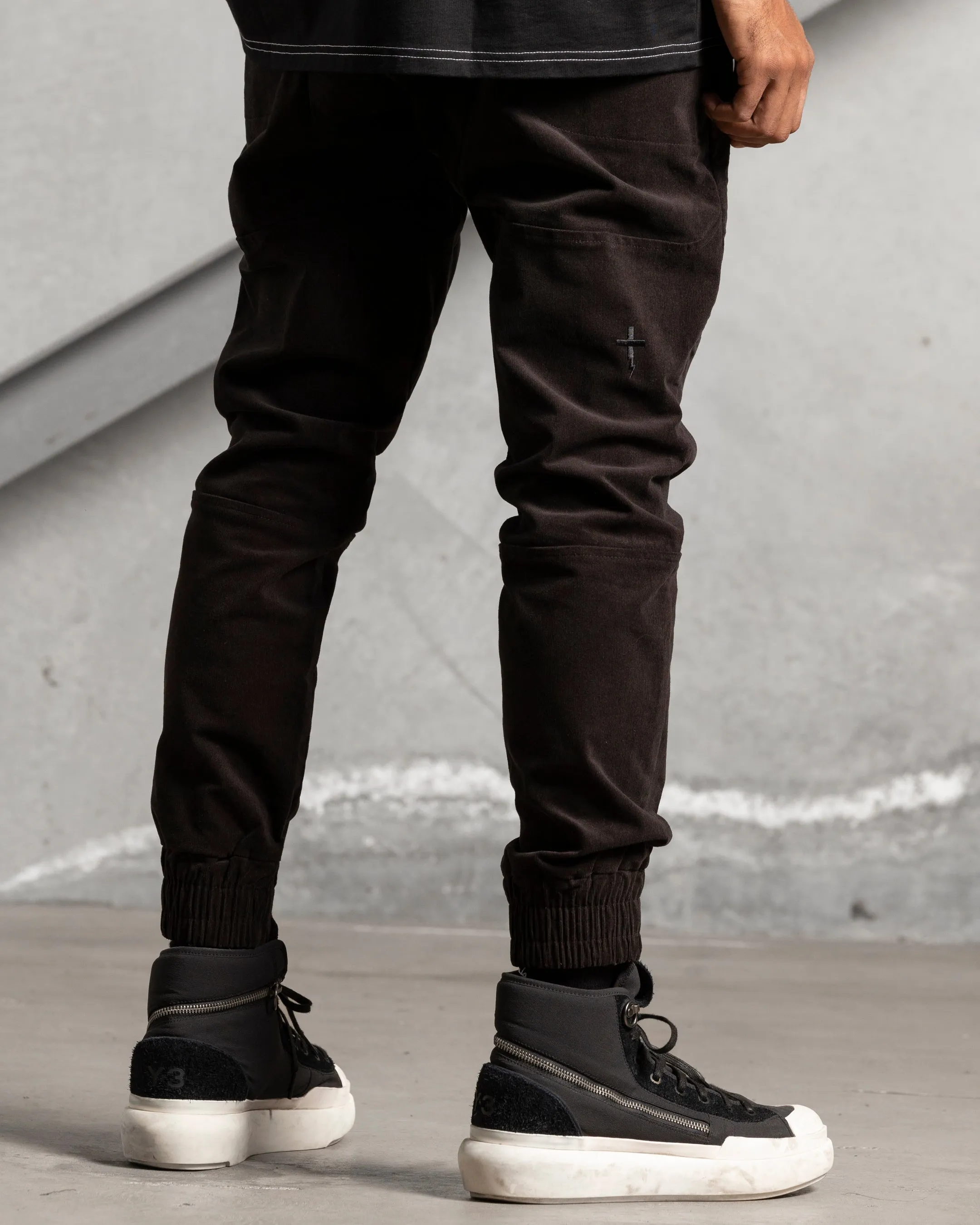 The Anti Order Suburbian Corduroy Jogger Black