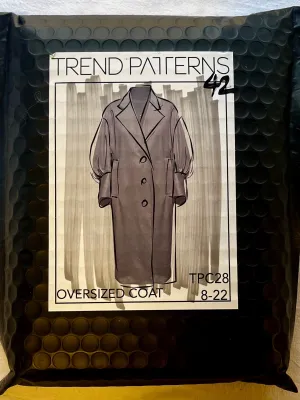 Trend Patterns Oversized Coat UNCUT Coat Sizes 4-18