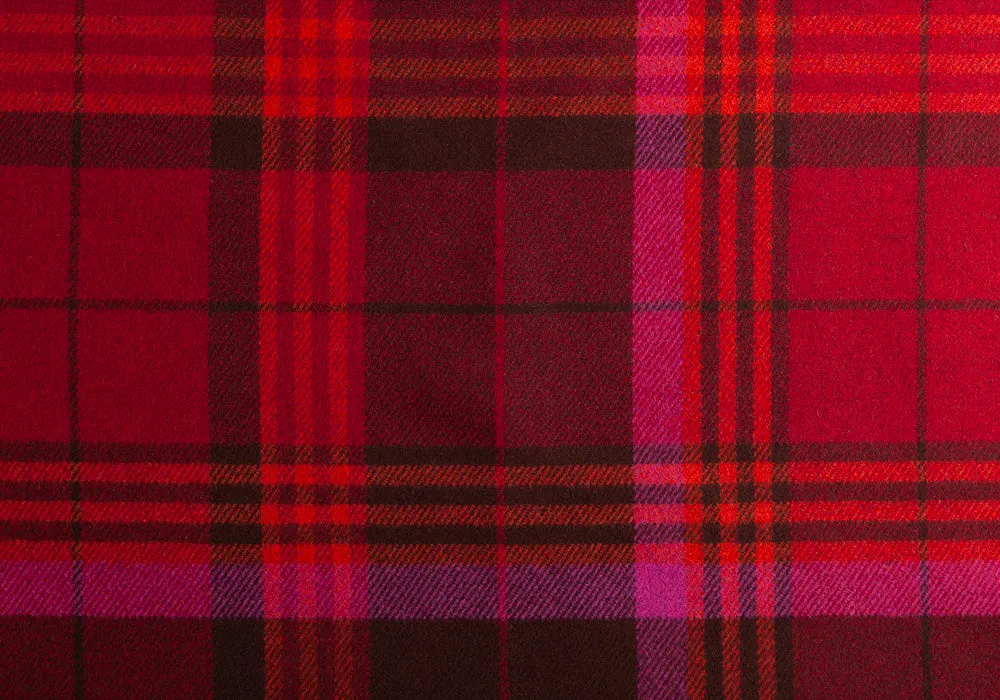 Truffled Temptation Reversible Plaid Wool Coating