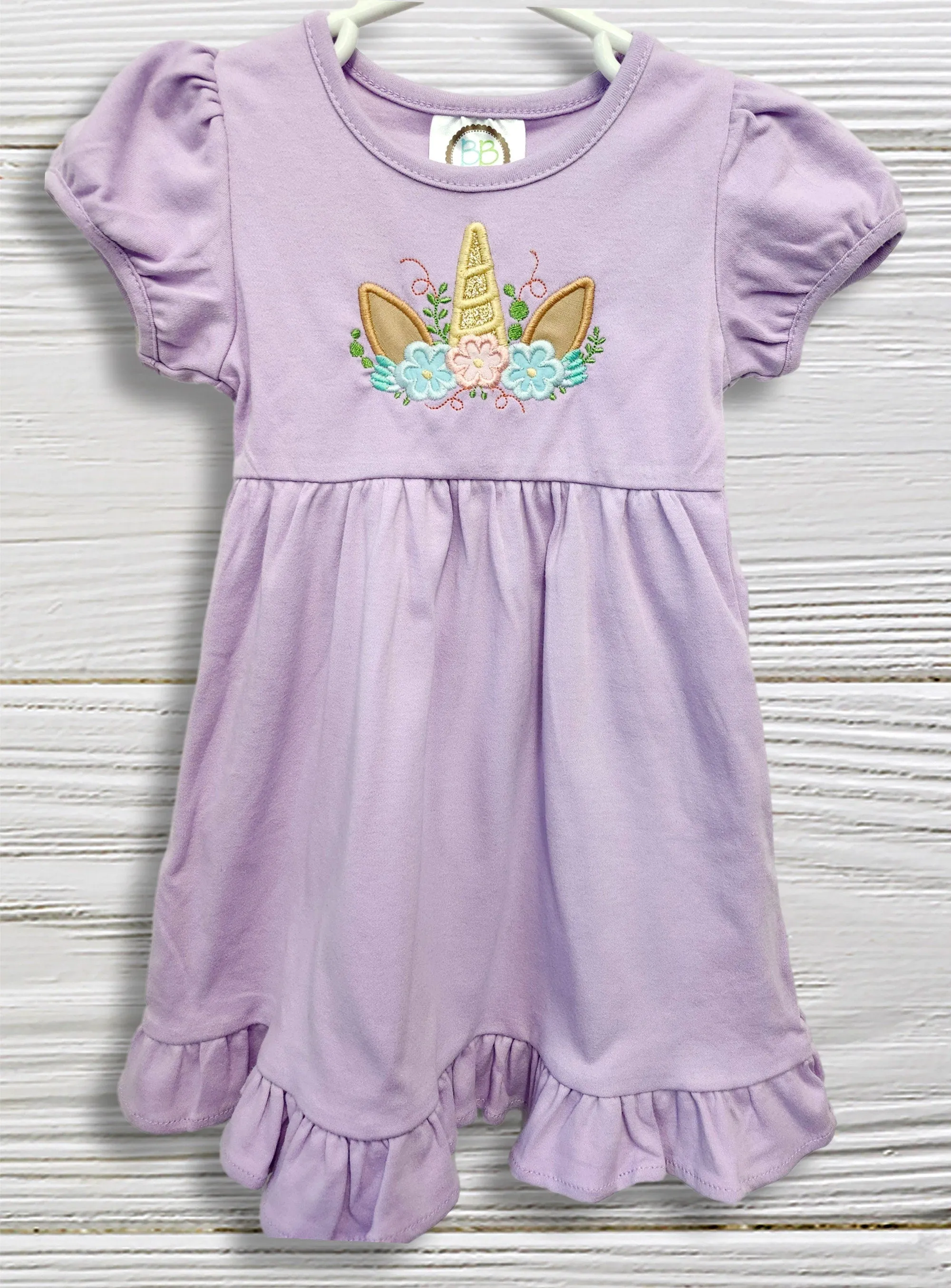 Unicorn birthday dress Flowers unicorn toddler dress Birthday dress