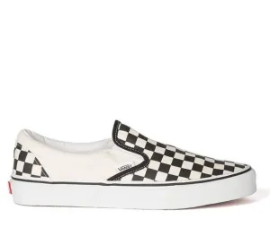 VANS CLASSIC SLIP ON CHECKERBOARD - BLACK/WHITE