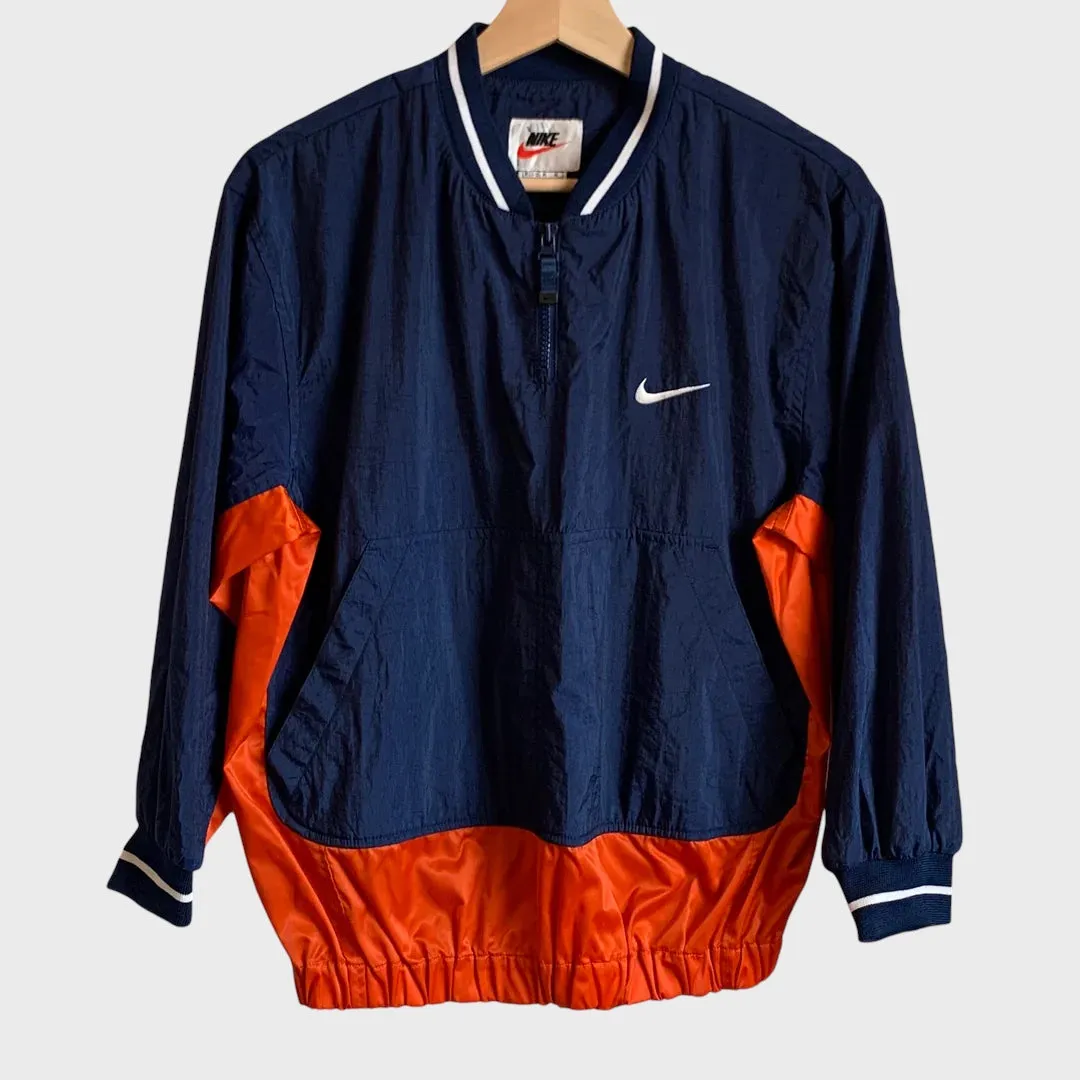 Vintage Blue & Orange Windbreaker Jacket Youth M