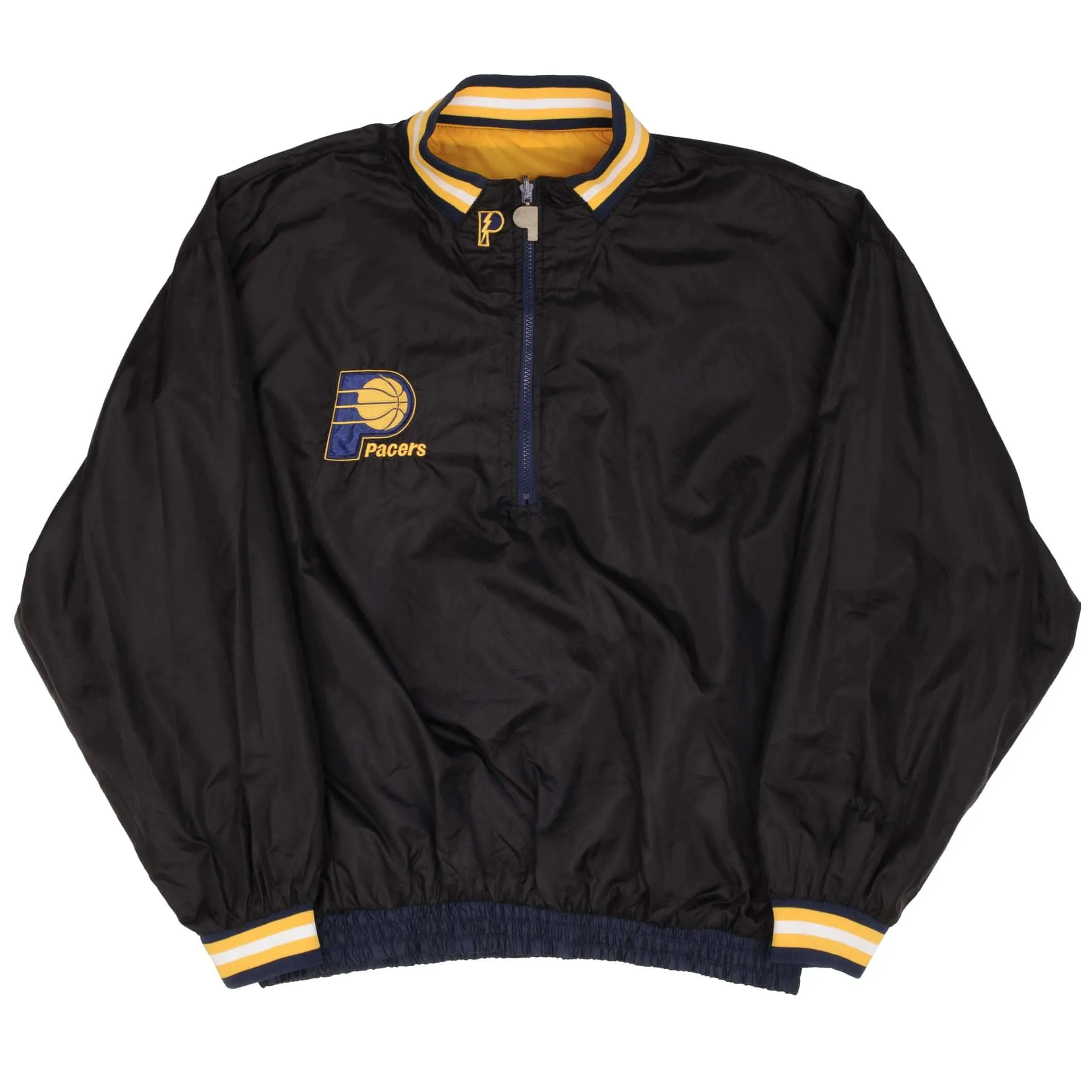 VINTAGE NBA INDIANA PACERS 1990S REVERSIBLE PULLOVER WINDBREAKER JACKET XL