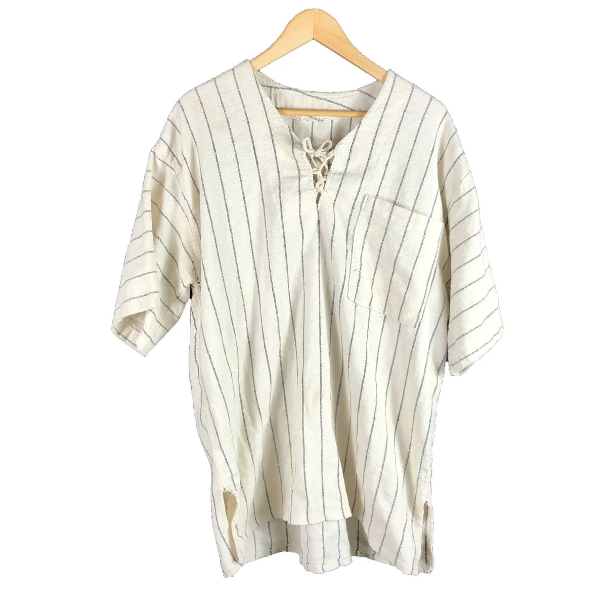 Vintage Railroad Pinstripe Pullover Shirt