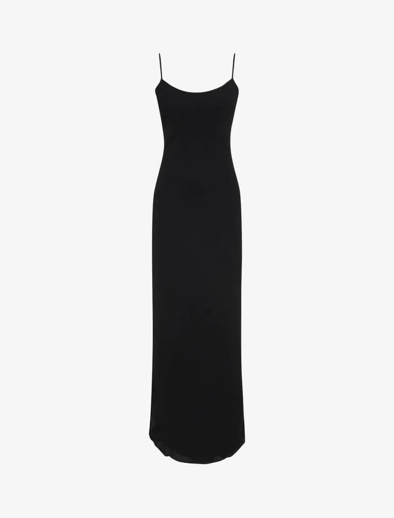 Vintage Slip Maxi Dress | Black