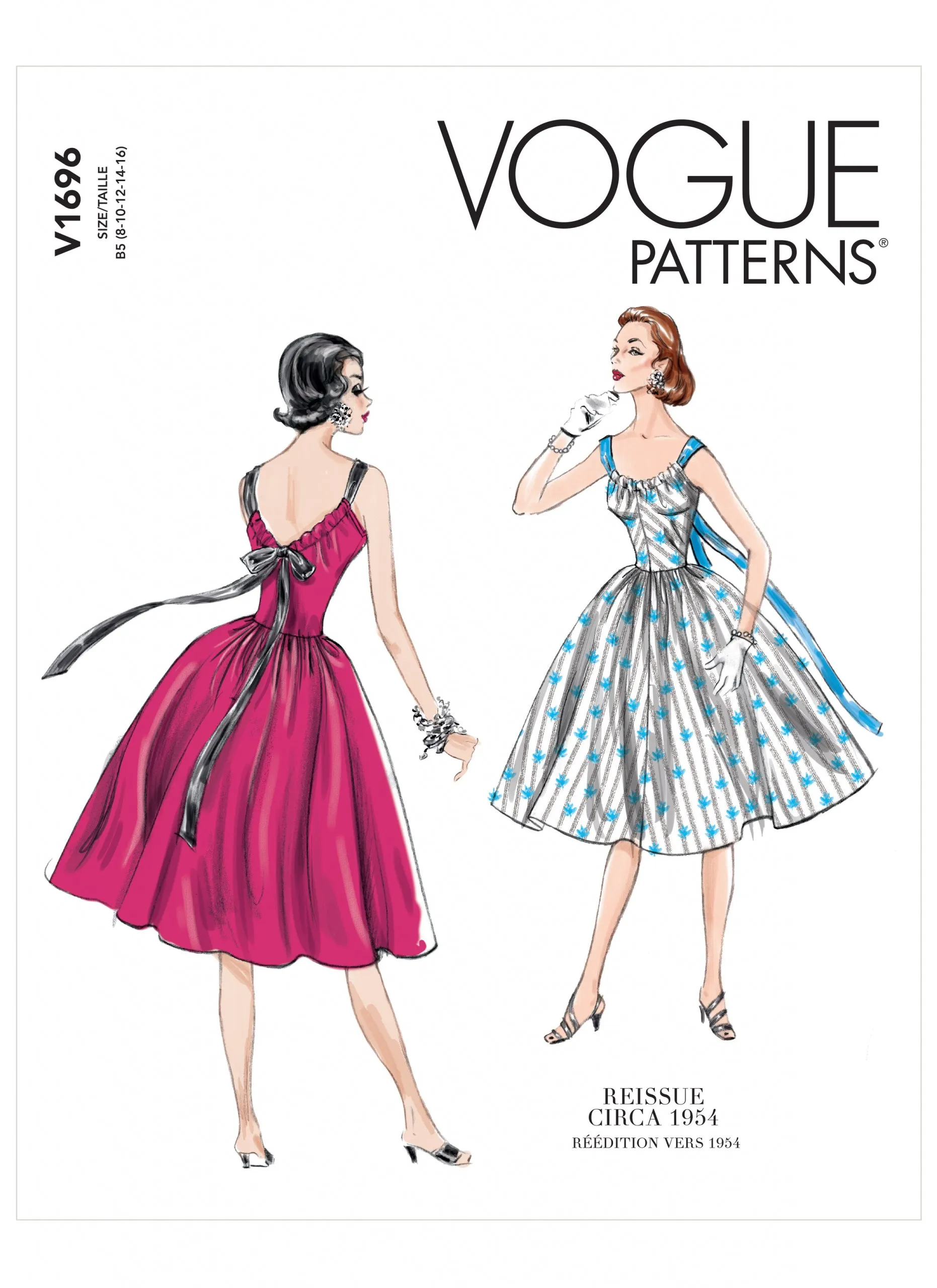 Vogue Pattern V1696 Misses' Dress