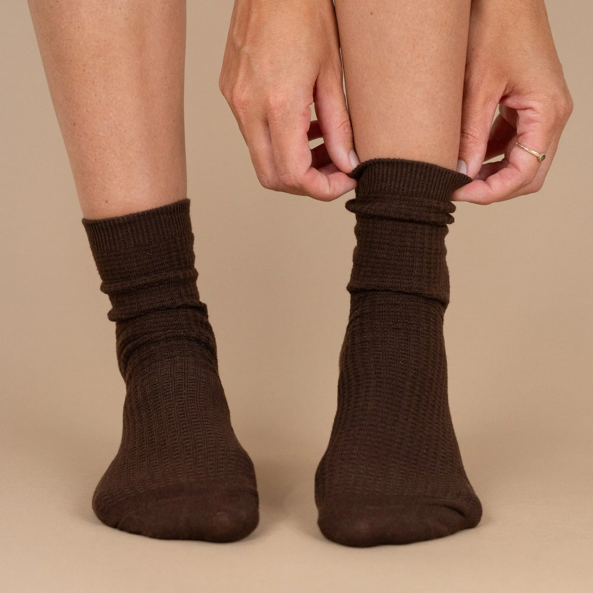 Waffle Knit Socks (2-Pack)