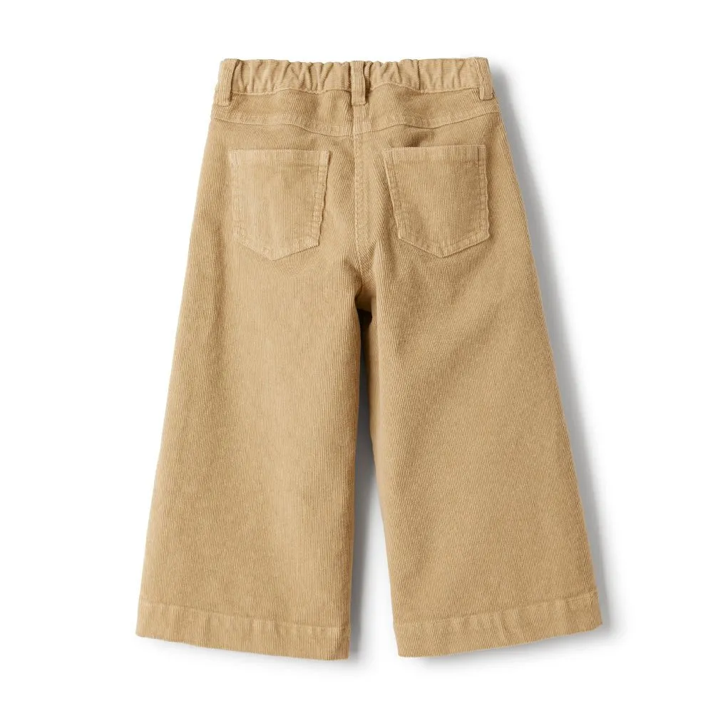 Wide-Leg Corduroy Pants