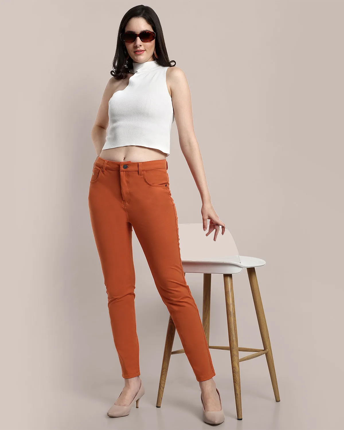 Women Clay Regular Fit Casual Pant